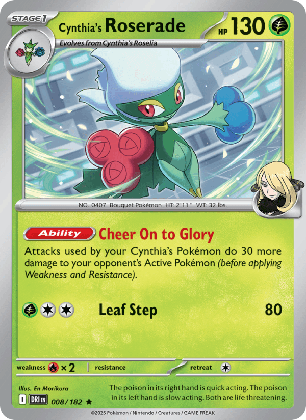 Cynthia's Roserade from DESTINED RIVALS 2025