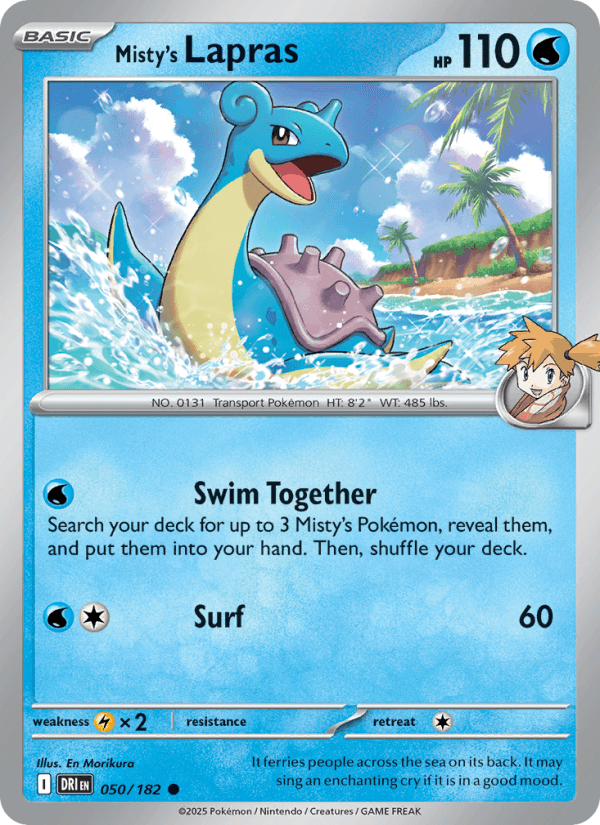 Misty's Lapras from DESTINED RIVALS 2025
