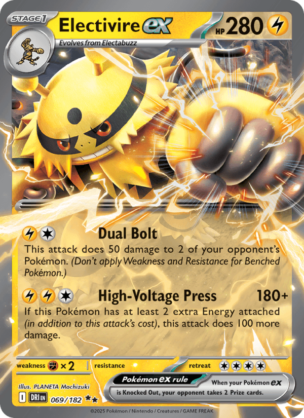 Electivire EX from HEAT WAVE ARENA 2025 - Legacy graded card 00024654 by RKT Grading