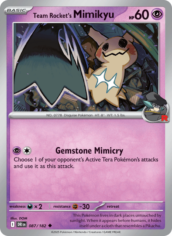 Team Rocket's Mimikyu from ASCENDED HEROES 2026