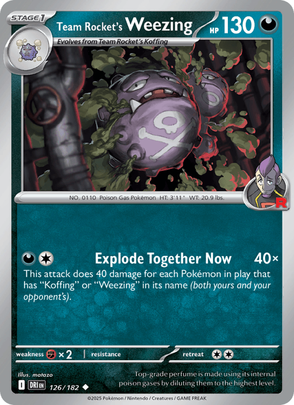 Team Rocket's Weezing from DESTINED RIVALS 2025