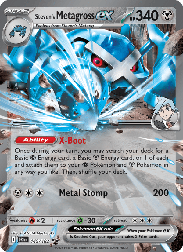Steven's Metagross EX from DESTINED RIVALS 2025