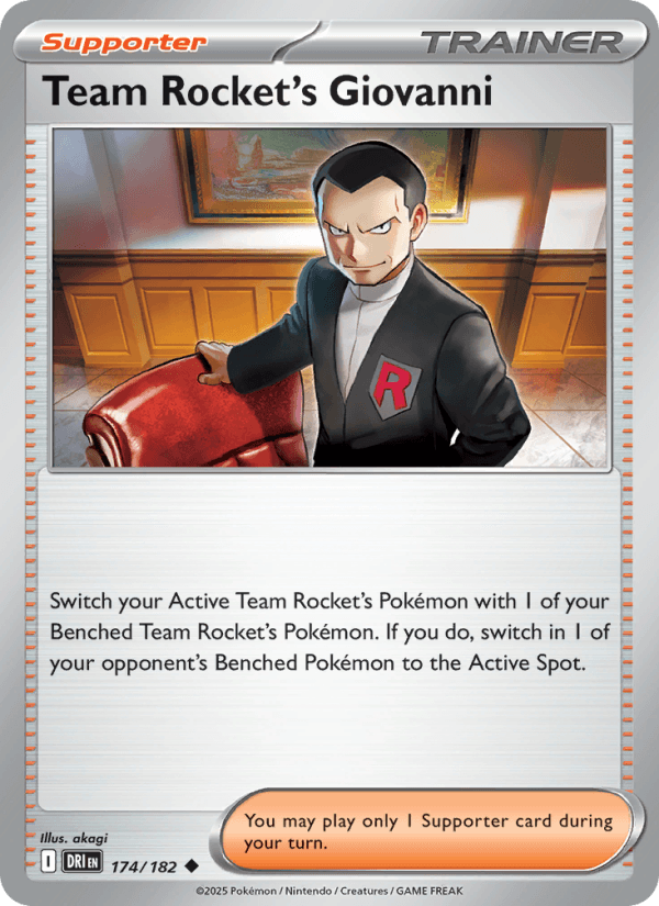 Team Rocket's Giovanni from DESTINED RIVALS 2025