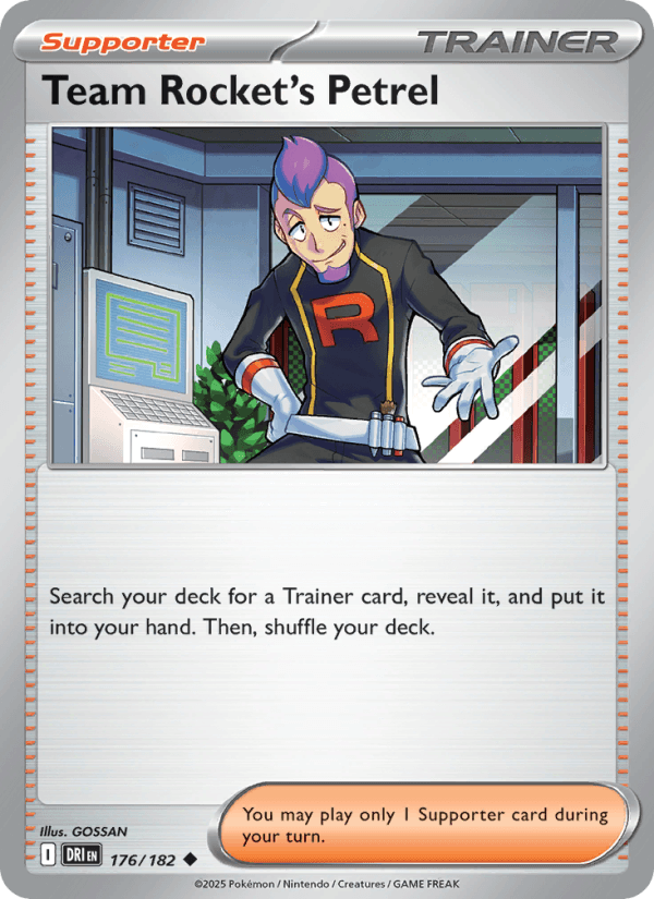 Team Rocket's Petrel from DESTINED RIVALS 2025 - Legacy graded card 00027537 by RKT Grading