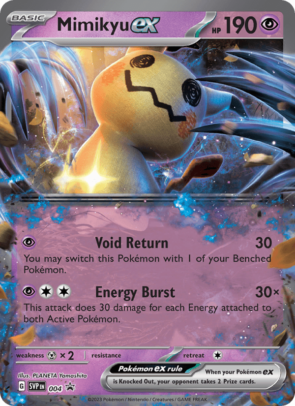 Mimikyu EX from JOURNEY TOGETHER 2025 - Legacy graded card 00025861 by RKT Grading