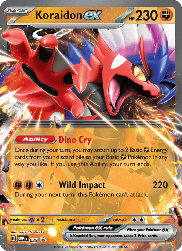 Koraidon EX from SHINY TREASURE EX 2023 - Legacy graded card 00024599 by RKT Grading