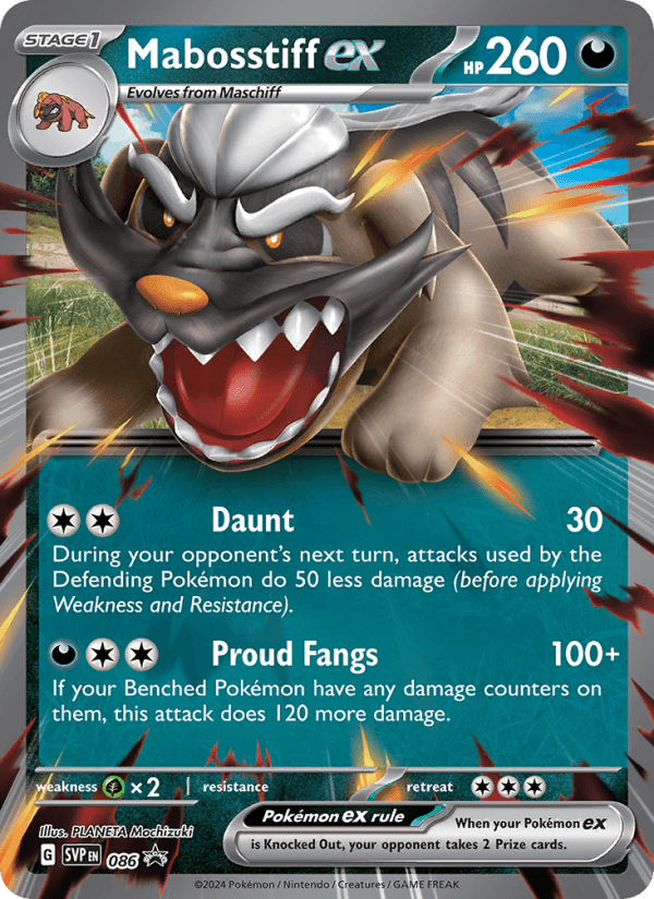 Mabosstiff EX from SVP BLACK STAR PROMOS 2024