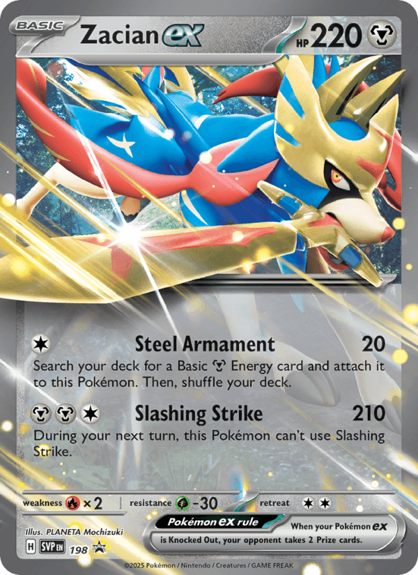 Zacian EX from SVP BLACK STAR PROMOS 2023