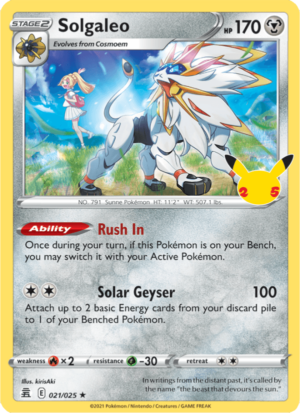 Solgaleo from 25TH ANNIVERSARY COLL. 2021