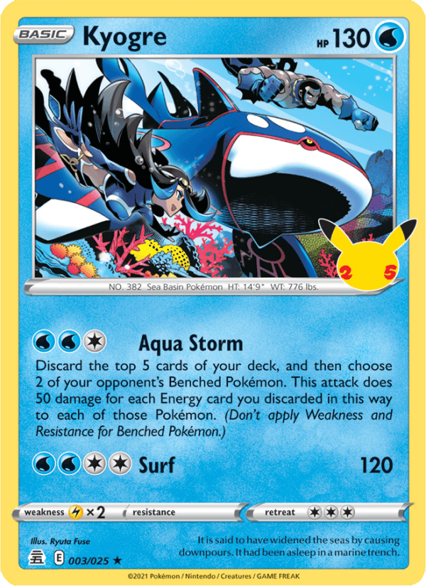 Kyogre from CELEBRATIONS 2021