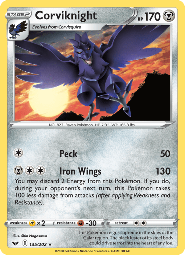 Corviknight from SHINY STAR V 2020