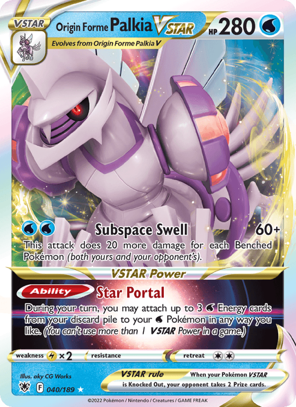Origin Forme Palkia VSTAR from VSTAR UNIVERSE 2022 - Legacy graded card 00025968 by RKT Grading