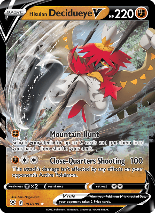 Hisuian Decidueye V from BATTLE REGION 2022