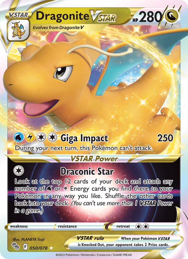 Dragonite VSTAR from POKEMON GO 2022 - Legacy graded card 00024617 by RKT Grading
