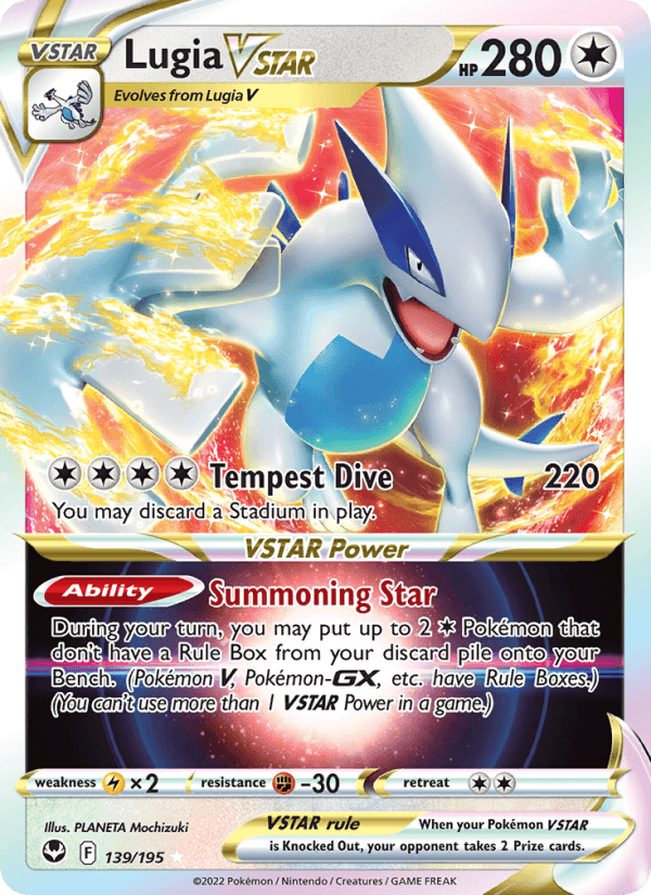 Lugia VSTAR from SILVER TEMPEST 2022