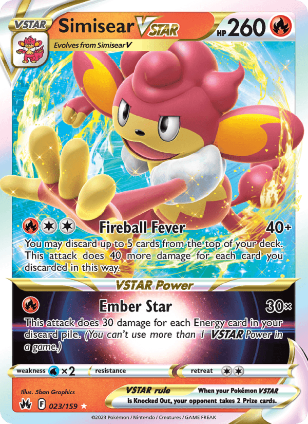 Simisear VSTAR from VSTAR UNIVERSE 2022 - Legacy graded card 00025948 by RKT Grading