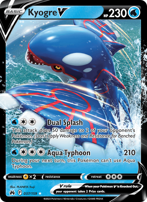 Kyogre V from CROWN ZENITH 2023