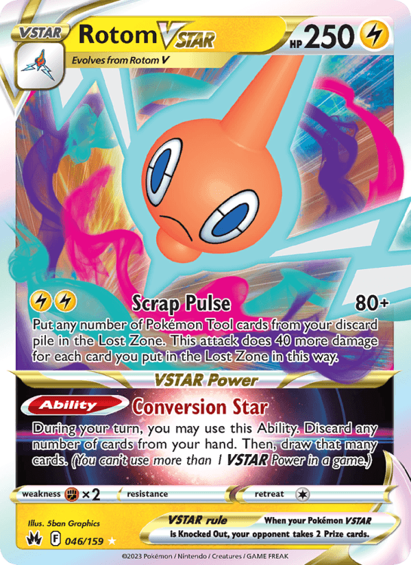 Rotom VSTAR from CROWN ZENITH 2023