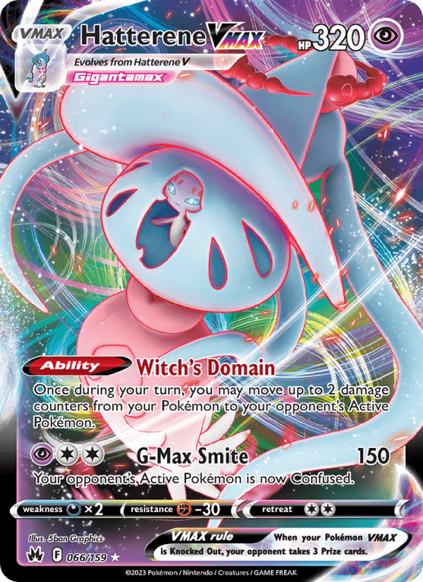 Hatterene VMAX from VSTAR UNIVERSE 2022 - Legacy graded card 00025914 by RKT Grading