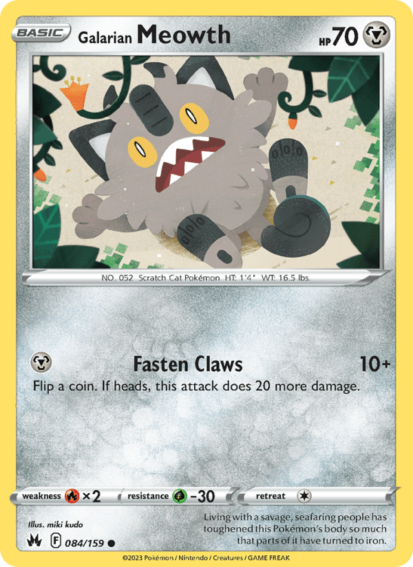 Galarian Meowth from SHINY STAR V 2020
