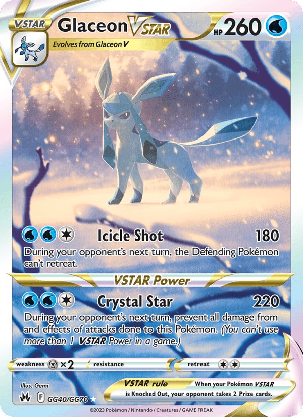 Glaceon VSTAR from SWSH BLACK STAR PROMOS 2019