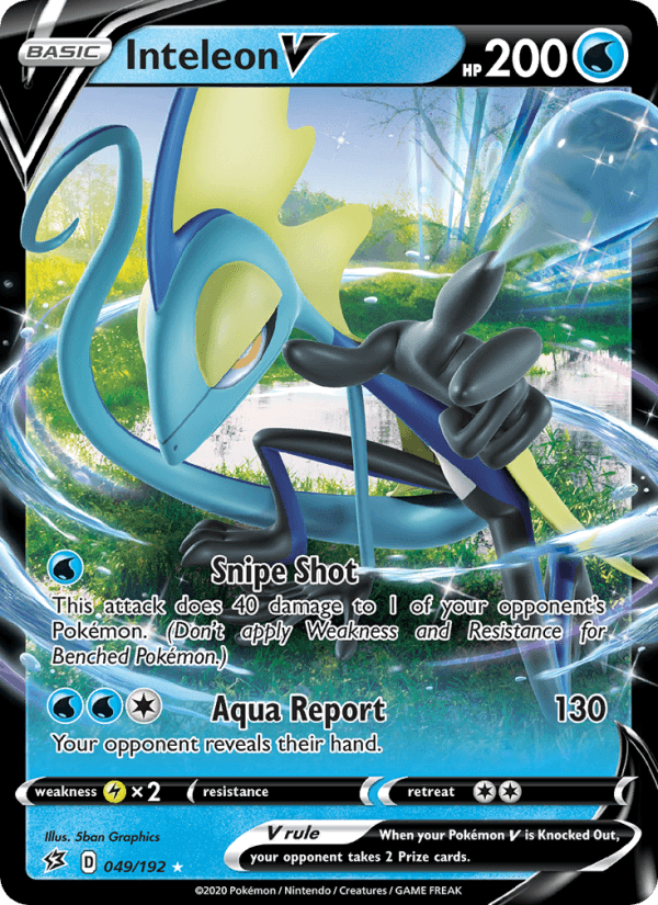 Inteleon V from SWSH BLACK STAR PROMOS 2020