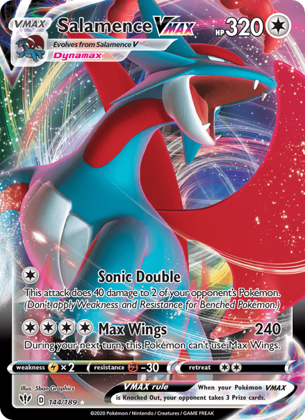 Salamence VMAX from DARKNESS ABLAZE 2020