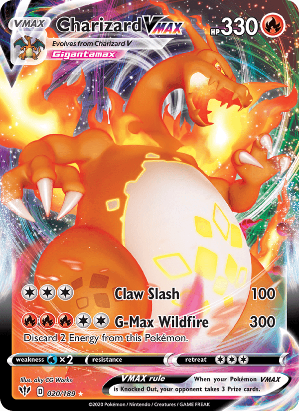 Charizard VMAX from SWSH BLACK STAR PROMOS 2019-23