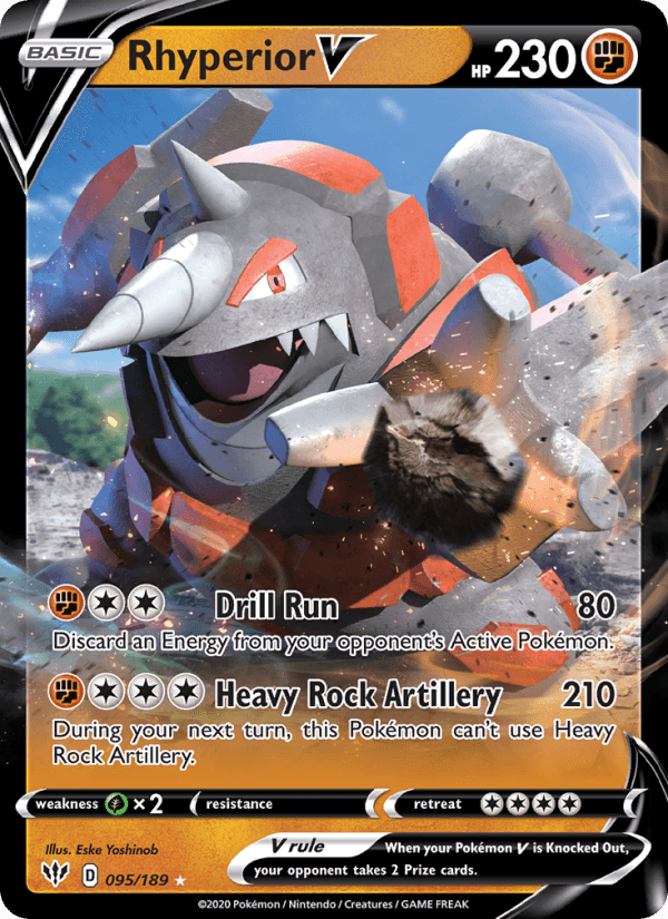 Rhyperior V from DARKNESS ABLAZE 2020