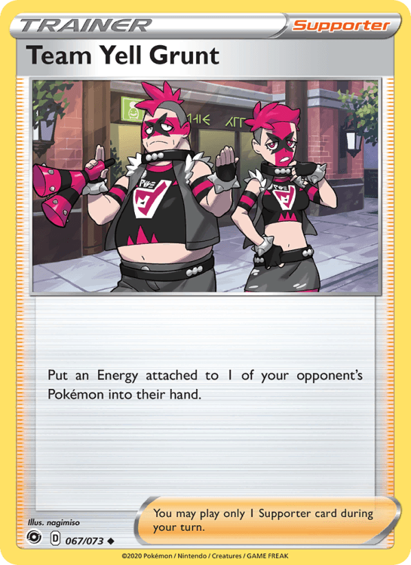 Team Yell Grunt from SWORD & SHIELD 2020