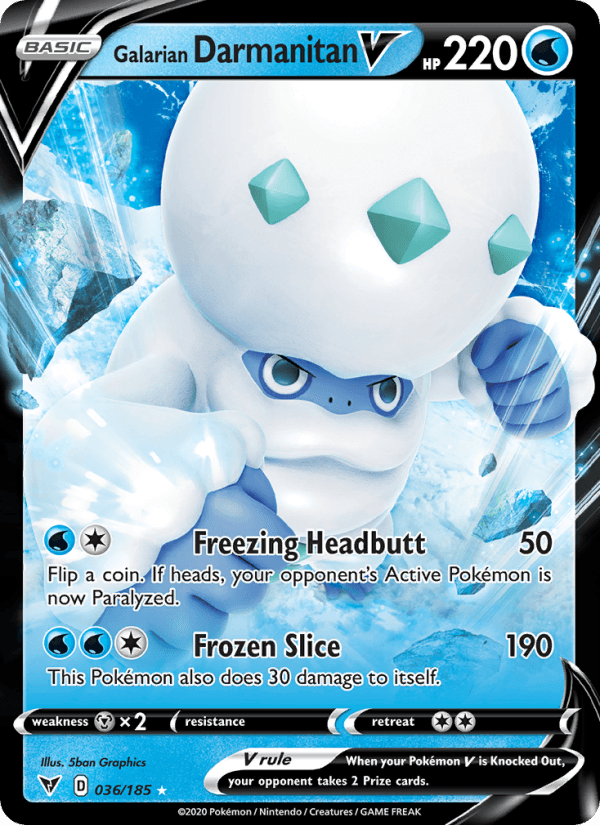 Galarian Darmanitan V from VIVID VOLTAGE 2020