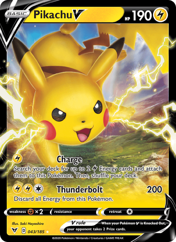 Pikachu V from 25TH ANNIVERSARY COLL. 2021
