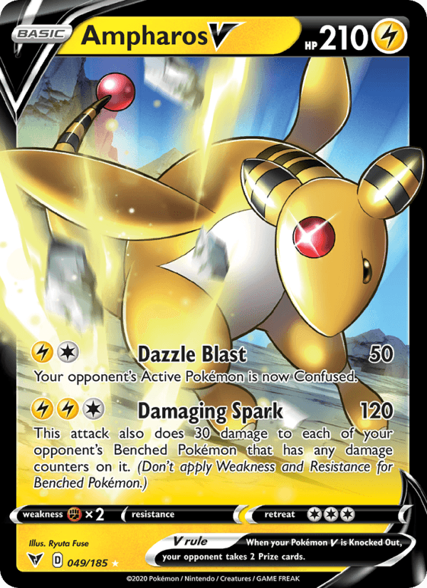 Ampharos V from VIVID VOLTAGE 2020