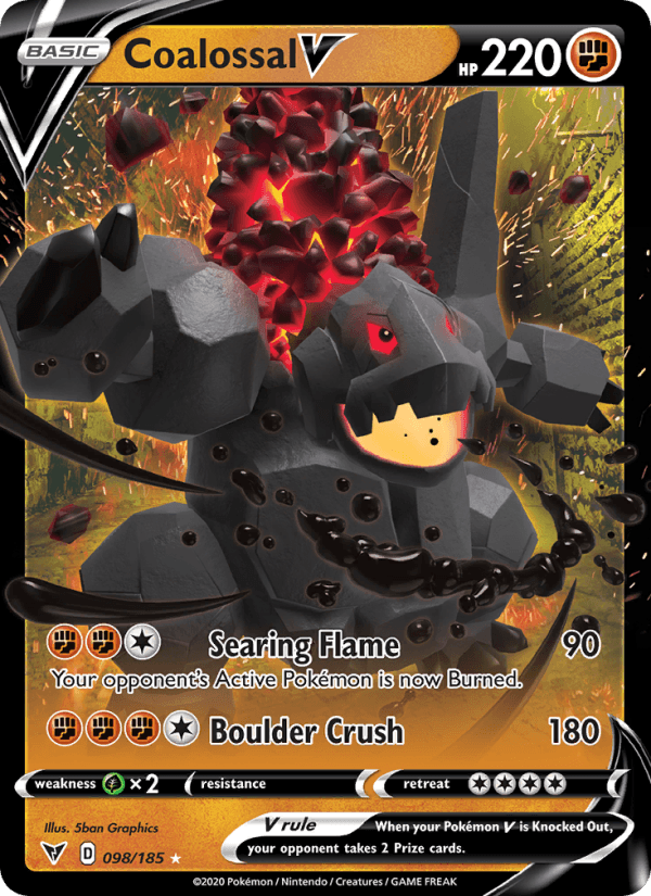 Coalossal V from SWSH VIVID VOLTAGE 2020