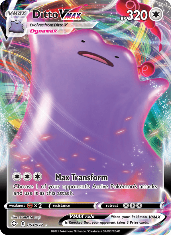 Ditto VMAX from SHINY STAR V 2020
