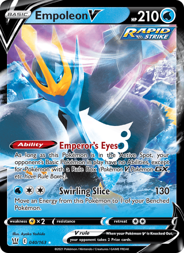 Empoleon V from SWSH BLACK STAR PROMOS 2021