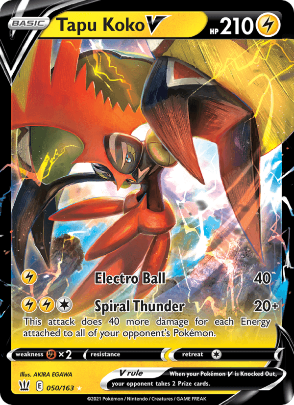 Tapu Koko V from BATTLE STYLES 2021