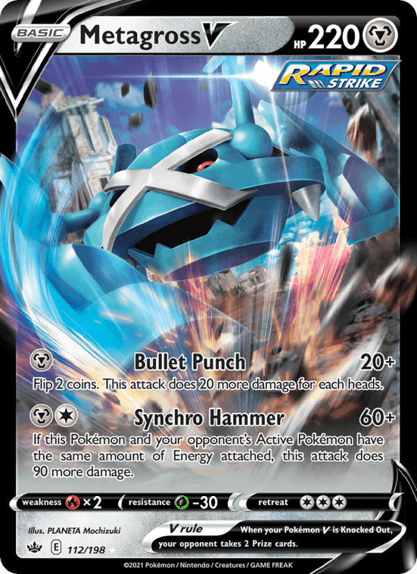 Metagross V from CHILLING REIGN 2021
