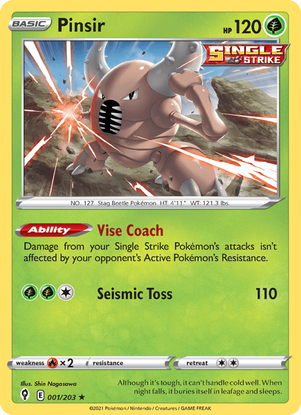 Pinsir from VENUSAUR & LUGIA EX DECK 2023