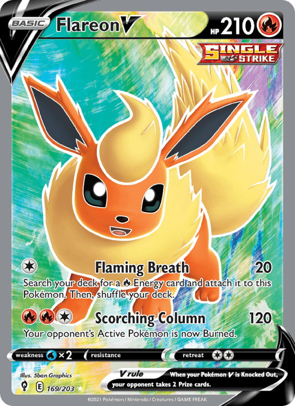Flareon V from SWSH BLACK STAR PROMOS 2019-23