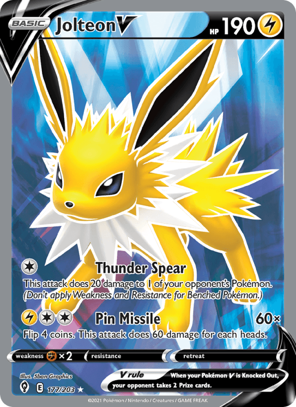 Jolteon V from EEVEE HEROES 2021