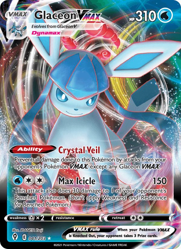 Glaceon VMAX from EEVEE HEROES 2021