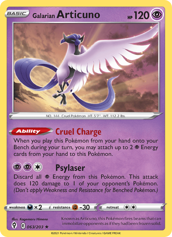Galarian Articuno from VSTAR UNIVERSE 2022