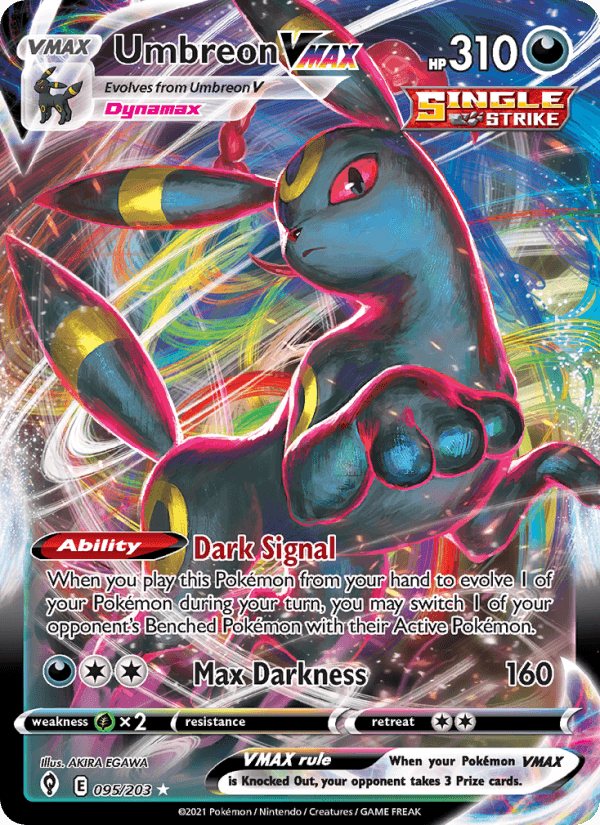 Umbreon VMAX from EVOLVING SKIES 2021