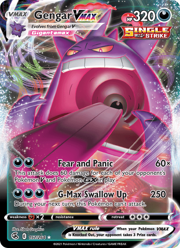 Gengar VMAX from FUSION STRIKE 2021
