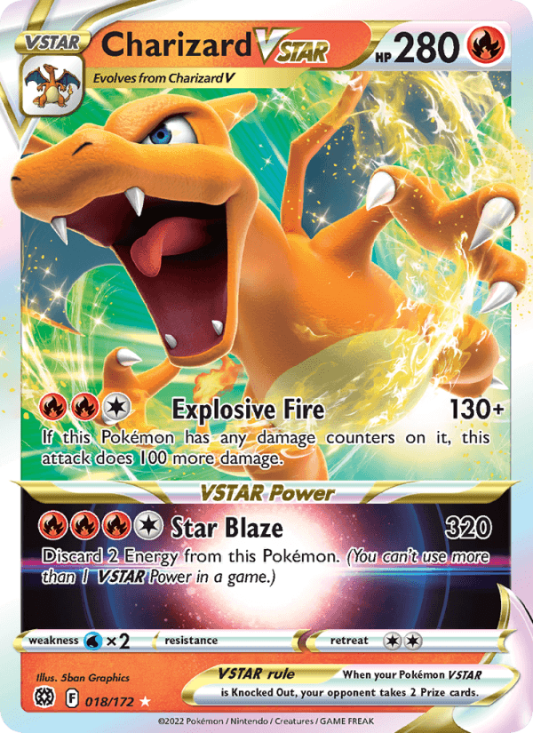 Charizard VSTAR from GALLANT GALAXY CHARM 2024