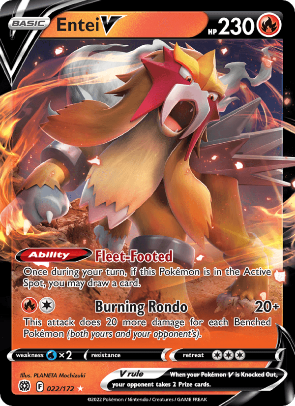 Entei V from VSTAR UNIVERSE 2022 - Legacy graded card 00025852 by RKT Grading