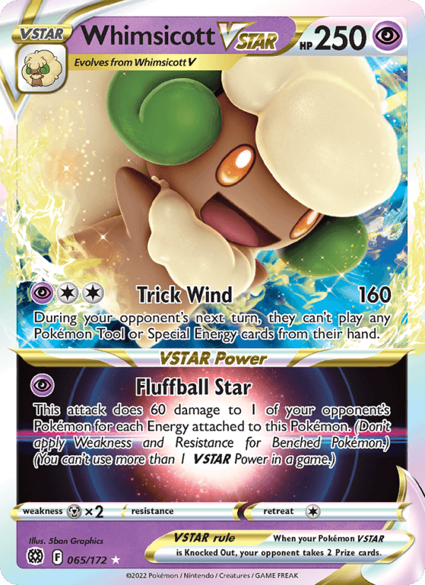 Whimsicott VSTAR from STAR BIRTH 2021 - Legacy graded card 00024613 by RKT Grading