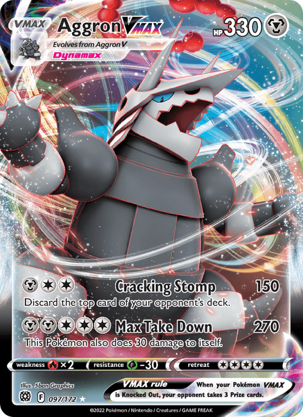 Aggron VMAX from BRILLIANT STARS 2022