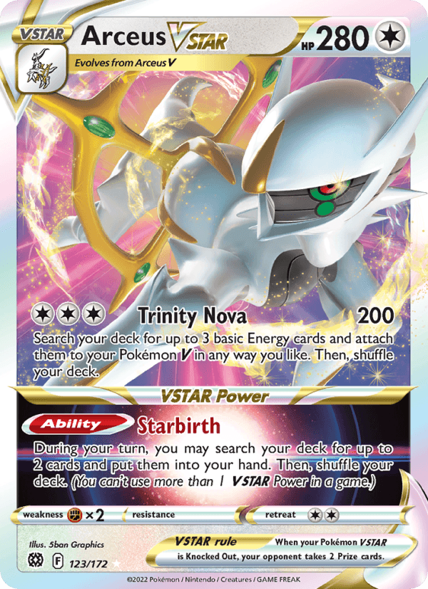 Arceus VSTAR from VSTAR UNIVERSE 2022 - Legacy graded card 00025964 by RKT Grading